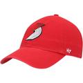 "Men's '47 Red Portland Trail Blazers Logo Clean Up Adjustable Hat"