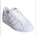 Adidas Shoes | Adidas Originals Superstar Sneaker Kids White Sz 6 | Color: Pink/White | Size: 6g