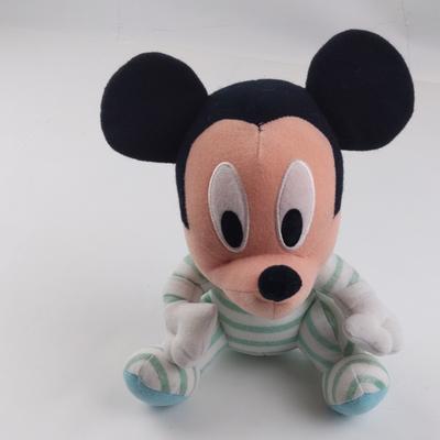 Disney Toys | Baby Mickey Plush Disney Pajamas Butt Flap Blue Stuffed Baby Toy | Color: Blue/Green | Size: Osbb