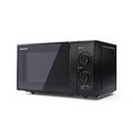 SHARP YC-GS01U-B Compact 20 Litre 700W Manual control Microwave, 6 power levels, defrost function, LED cavity light - Black