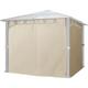 Intent24 - 4 Seitenteile für Gartenpavillon Sunset Deluxe 3x3 m - Polyester ca. 180 g/m² mit