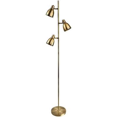 Firstlight Products - Firstlight Vogue - 3 Licht Stehlampe Antik Messing, E14 Image