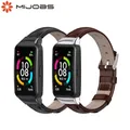 Bracelet de rechange en cuir véritable pour montre connectée Huawei Honor Band 6 accessoires