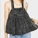 Free People Tops | 9. Hpnwt Free People Marina Denim Babydoll Crop Top | Color: Black | Size: S