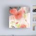 Winston Porter Gardens Blush by Sheila Golden - Wrapped Canvas Painting Print Canvas in Green/Orange/White | 14 H x 14 W x 2 D in | Wayfair