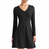 Athleta Dresses | Athleta Fit & Flare Dress | Color: Black | Size: S