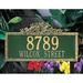 Whitehall Products Ivy 2-Line Lawn Address Sign Metal | 29.75 H x 23.5 W x 1 D in | Wayfair 2106GG