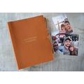 LEATHERKIND Personalised Rustico Leather Photo Album Saddle Brown, Large, Includes Italian Made Gift Box - Handmade in Italy