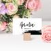 Koyal Wholesale Black Brushstroke Wedding Place Cards For Wedding Party Tables, Seating Name Place Cards For Holders,60 Pack Paper | Wayfair