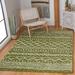 Green/White 90 x 61 x 1.61 in Indoor Area Rug - Union Rustic Golightly Southwestern Green Area Rug Polypropylene | 90 H x 61 W x 1.61 D in | Wayfair