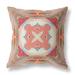 Bungalow Rose Pastel Floral Squares Broadcloth Indoor Outdoor Blown & Closed Pillow Muted Green Indigo Hot Pink Polyester/Polyfill | Wayfair