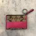 Coach Accessories | Coach Keychain And Card Holder | Color: Brown/Pink | Size: Os