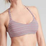 Athleta Swim | Athleta Bikin Top Jacquard Swim Suit Top | Color: Blue/Red/White | Size: Xs