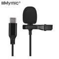 IiiMymic-Microphone Lavalier omnidirectionnel de type C 1.5m clip d'alimentation pour Huawei