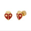 Kate Spade Jewelry | Kate Spade Animal Party Ladybug Studs | Color: Gold/Red | Size: Os