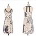 Anthropologie Dresses | Anthropologie Deletta Saltwater Blossom Dress S | Color: Cream/Gray | Size: S