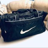 Nike Bags | Huge Nike Bag Travel Lightweight Black Logo | Color: Black/White | Size: Os