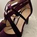Nine West Shoes | Nine West Velvet Violet/Deep Purple Wrap Heels | Color: Purple | Size: 7.5