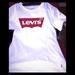 Levi's Shirts & Tops | Levi Like New White Tee Kids’ Shirt Size 12-14 | Color: Red/White | Size: 14b