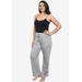 Plus Size Women's Disney Womens Minnie Mouse Bows Lounge Pants Gray by Disney in Gray (Size 4X (26-28))