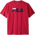 Men's Big & Tall FILA® Short-Sleeve Logo Tee by FILA in Red (Size 2XLT)