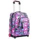 Seven TROLLEY, 2 in 1, Schulranzen mit Rollen, Rucksack mit Trolleyfunktion für Kinder, ab 1. Klasse, für Schule, Reisen, Mädchen&Jungen, pink/violett, GLOSSY GIRL