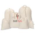 IMFAA XX-Large(70x85) Drawstring Laundry Sack, Stocking, Storage, Muslin 100% Cotton Shopping Bags. (Pack-25, Natural)