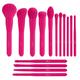 TEXAMO Makeup Brush Set, 15 Pcs Makeup Brush Professional Make Up Brushes for Foundation Powder Blush Highlighter Concealer Makeup Brush Kit for Travel, Red