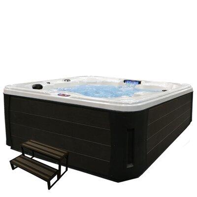 American Spas 6 - Person 30 - Jet Acrylic Square Hot Tub w/ Ozonator Acrylic, Size 36.0 H x 84.0 W x 84.0 D in | Wayfair AM730LW