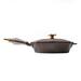 FINEX Cast Iron Skillet & Lid Cast Iron/Seasoned Cast Iron in Black/Gray | 4 H in | Wayfair SL8-10001