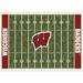 Imperial Wisconsin Badgers 7'8'' x 10'9'' Home Field Rug