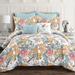 Sydney Comforter Blue/Yellow 7Pc Set Full/Queen - Lush Decor 16T005382