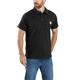 Carhartt Herren Force® Relaxed Fit, mittelschweres, kurzärmliges Pocket Polohemd , Schwarz, M