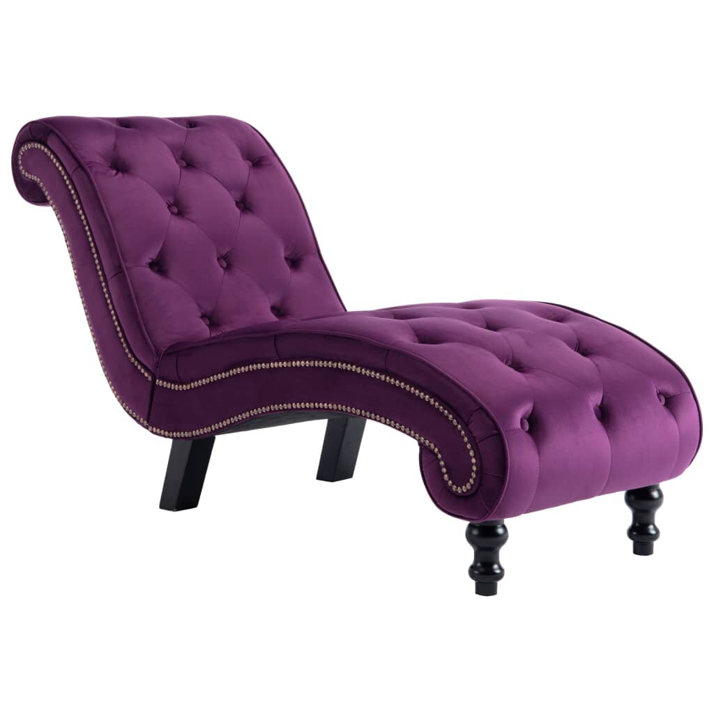 vidaXL Chaiselongue Lila Samt Image