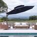 Bayou Breeze Lamphere 11.5' Cantilever Umbrella Metal in Blue/Navy | 138 W x 138 D in | Wayfair 416E4374A4D04866B2AFC0214D81FD2A