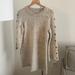 Madewell Dresses | Madewell Wool Blend Bell Sleeve Sweater Dress Sz S | Color: Cream/White | Size: S