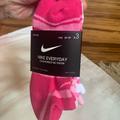 Nike Accessories | Nike Everyday Cushioned No Show Socks 3y-5 -5y-7y | Color: Pink/White | Size: 3y- 5y. Pink