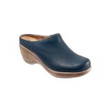 Extra Wide Width Women's Madison Clog by SoftWalk in Navy (Size 9 WW)