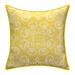 Indoor & Outdoor Alhambra Decorative Pillow by Levinsohn Textiles in Citron