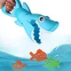 Jouet de bain requin drôle pour garçons et filles jeu de capture avec 4 poissons puzzle de bain