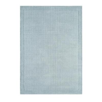 Tapis tufté main en laine bleu gris 200x290 cm