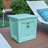 Canora Grey Gladsheim Patio Cooler- White in Green/Blue | 20 H x 20 W x 17 D in | Wayfair 0C3D82C8A7D94773AB3D3ED2AA892B09