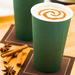 Restaurantware 16 Oz Forest Paper Coffee Cup - Ripple Wall - 3 1/2" X 3 1/2" X 5 1/2" - 500 Count Box in Green | Wayfair RWA0280DG