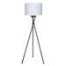 Latitude Run® 64" Tripod Floor Lamp Metal in Black | 64 H x 18 W x 18 D in | Wayfair 2A7BFD441CE24C46A9BEEC3B61B2C1F3