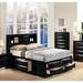 Lark Manor™ Cazares Storage Platform Bed Wood in Black | 56 H x 63 W x 91 D in | Wayfair 61C8349F1FFD44A8B2F9C6FD107E78E6