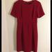 J. Crew Dresses | J.Crew Red Crepe Short Sleeve Dress | Color: Red | Size: 4