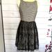 Jessica Simpson Dresses | Jessica Simpson Cute Sleeveless Dress W/Lace | Color: Black/White | Size: 6