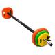NORDFIT - 20kg Barbell Weights Set - Ideal Studio Pump Weights - Barbell Set for Home Exercise - Professional Adjustable Barbell & Weights - Strength Training Equipment (Rubber weights set)