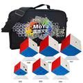 Oostifun Gobus MoYu MoFangJiaoShi Speed Cube Collection with Carrying Storage Bag: 2x2 3x3 4x4 5x5 6x6 7x7 Magic Cube Puzzle Cubes Set, Pack of 6 Puzzle Cubes Gift Set (Stickerless)