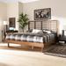 Baxton Studio Lucie Modern Walnut Brown Finished Wood King Size Platform Bed - Wholesale Interiors Lucie-Ash Walnut-King